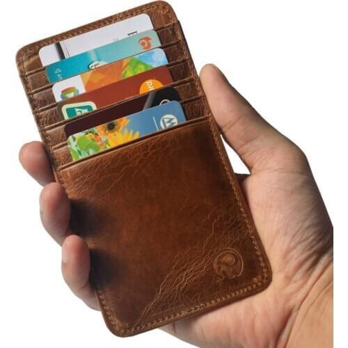 Long card holders genuine leather card bags 12 places