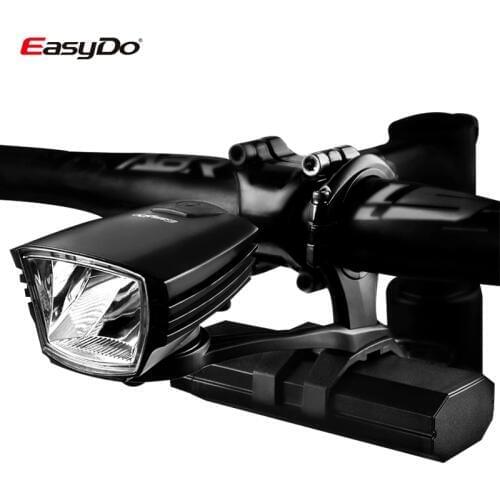 Easydo Professional Bicycle Cycling Headlight USB Rechargeable MTB Road Bike Handlebar Front Light Waterproof LED Lamp 4400mAh