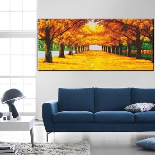 GATYZTORY 60x120cm Frame Forest DIY Painting By Numbers Landscape Acrylic Paint By Numbers Large Size For Home Decors Artwork