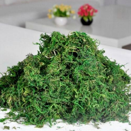 FAKE Artificial Dried Reindeer Moss for Flowers Grass Basket Plant Home Garden Garland Wedding Party DIY Decoration