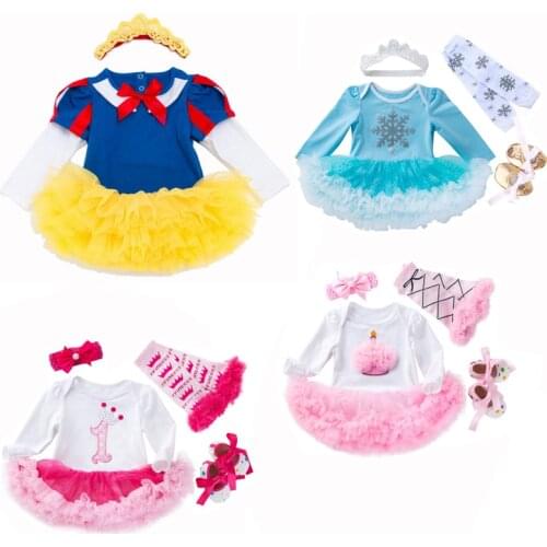 Baby Girl Clothing Set Infant Christmas Dress Bebes Lace Ruffle Tutu Dress Girls Birthday Costumes Vestidos Newborn baby Clothes