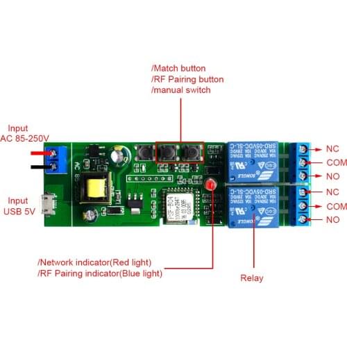 Smart Home Garage Door Controller Is Compatible With Alexa Echo EWeLink APP Google Home Smart Garage Door Opener