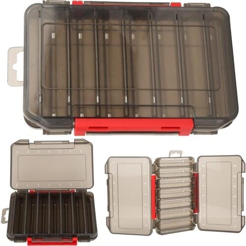 High Strength Fishing Box for Baits Double Sided Plastic Lure Boxes Fly Fishing Tackle Storage Box Supplies Accessories