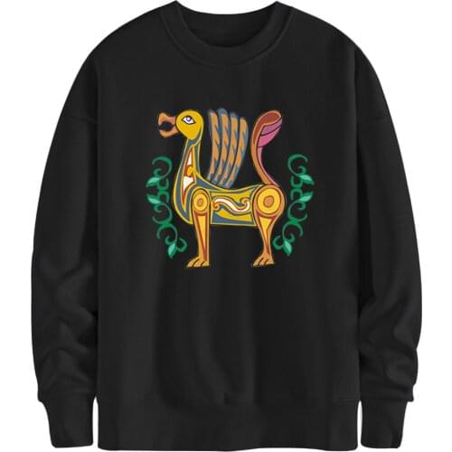 Anime Print Fleece Mans Sweatshirts Hoodies Harajuku Male Clothing Brand Fashion Pullovers 2020 Autumn Black Moleton Masculino