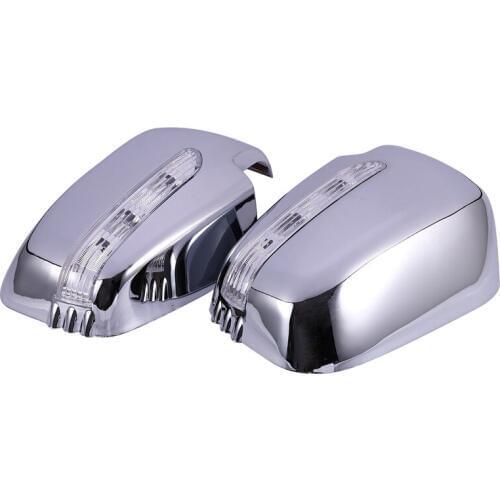 Car Door Mirror Covers with LED for Mitsubishi Triton L200 2005-2014 Pajero Sport 2011
