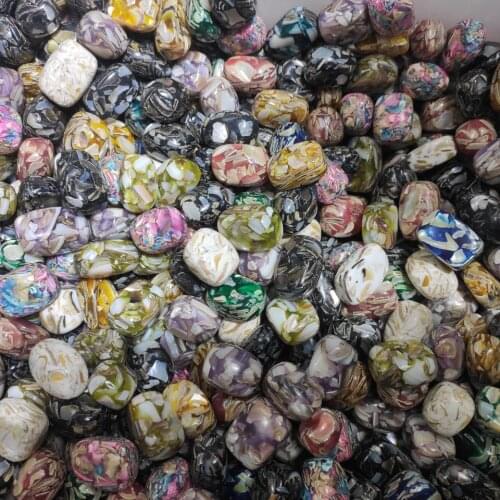 Natural Seashells gravel Polished rock Crystal Tumbled Stone Semi-Precious Stone for decoration
