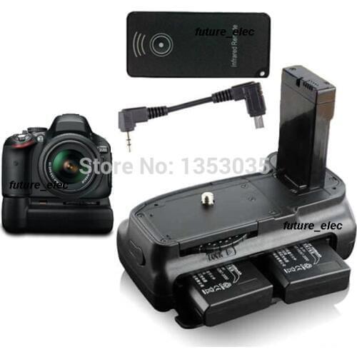 New Battery Hand Grip Holder Hold Pack Vertical Shutter For Nikon D5100 D5200 D5300 D3100 Camera +IR Remote Control +2 x EN-EL14