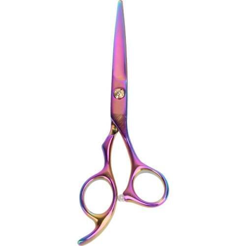 1pc Professional 6 inch Stainless Steel Colorful Hairdressing Scissor High Quality Barber Cutting Scissor Barber Salon Tools