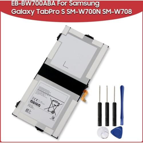 Original Tablet Battery EB-BW700ABE EB-BW700ABA For Samsung Galaxy TabPro S SM-W700N SM-W708 Tab Pro S Genuine Battery 5200mAh