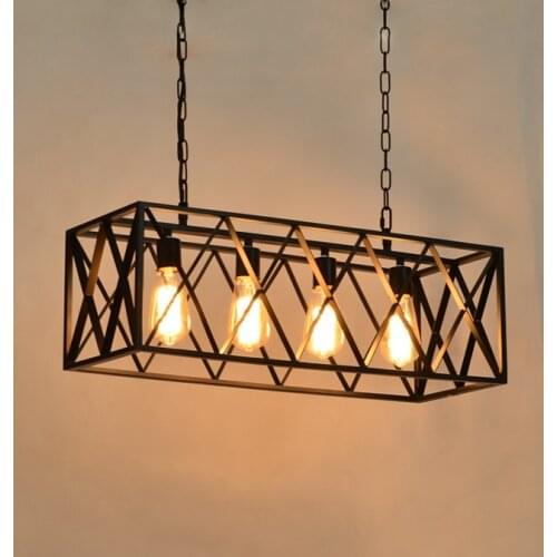 Retro industrial style bar theme restaurant atmospheric shop Internet bar clothing store creative Iron art Chandelier