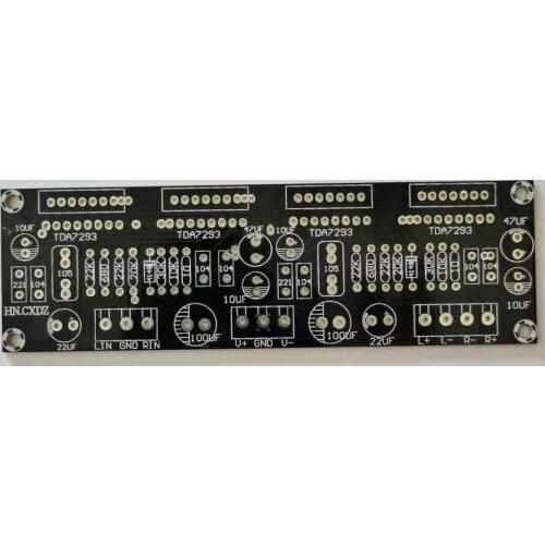 TDA7293 4 Abreast 2.0 Channel 170W+170W HiFI Audio Power Amplifier Circuit PCB Empty Board