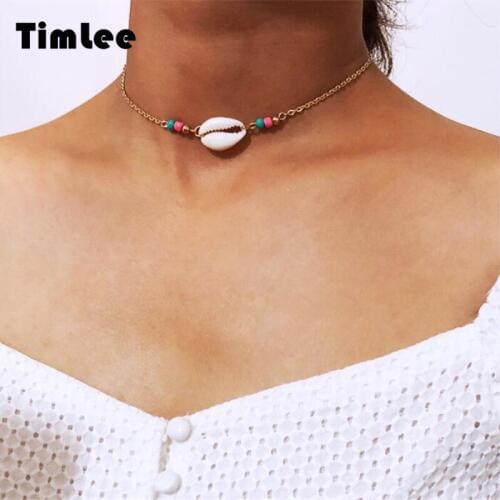 Timlee N061 Free shipping New Contracted Personality Ethnic Style Shell Necklaces Fashion Jewelry Wholesale