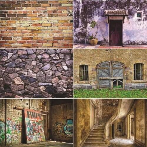 ZHISUXI Vinyl Custom Photography Backdrops Prop outdoor+Brick wall Theme Photography Background #0067