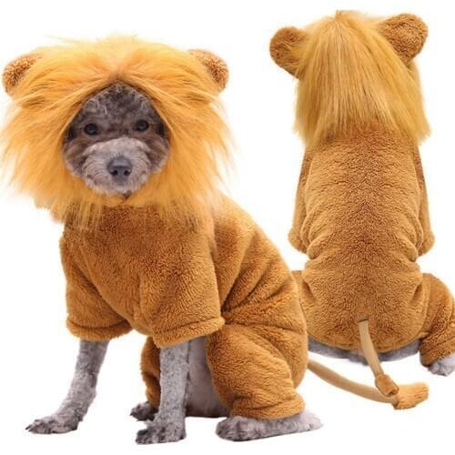 Funny Pet Clothes Golden Lion Cosplay Costume For Dog Cat Halloween Party Costume Clothing For Small Medium Large Dog