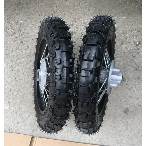 Motorcycle Scrambling Motorcycle Little Flying Eagle off-Road Vehicle 2.50-10-Inch Tire with Front and Back Disc Brakes Hub Set