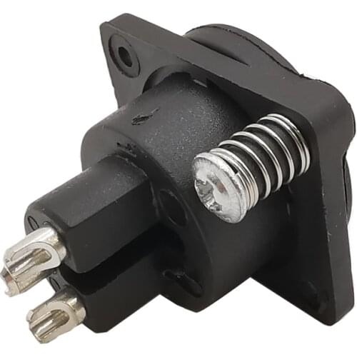 2Pcs XLR 3 Pin Female Panel Mounted Chassis Socket Connector Microphone Adapter Soldering XLR Connector With Waterproof Cap