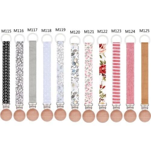 2020 New New Baby Pacifier Clip Chain Cotton Linen Pacifier Soother Clips Nipple Holder