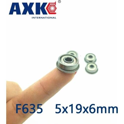 2021 Limited Rodamientos Axk 10pcs F635 F635zz F635z F635-2z 5x19x6 Flange Bearing Miniature Deep Groove Ball Shielded Bearings
