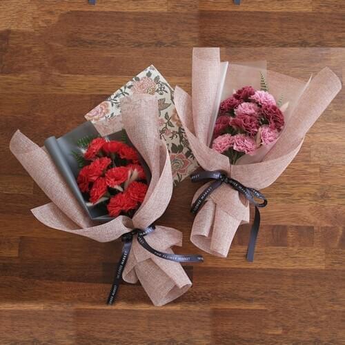 48cmX5yards Linen Fabric Flower Packaging Bouquet Gift Wrapping Material Florist Supplies Floral Wrapping Paper