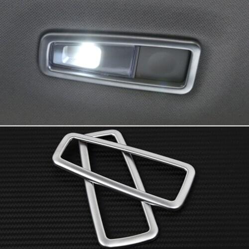 ABS Chrome Rear Reading Light Circle Cover Reading Lights Frame Sticker Trim for Hyundai Tucson 2015 2016 2017 2018 Accessories