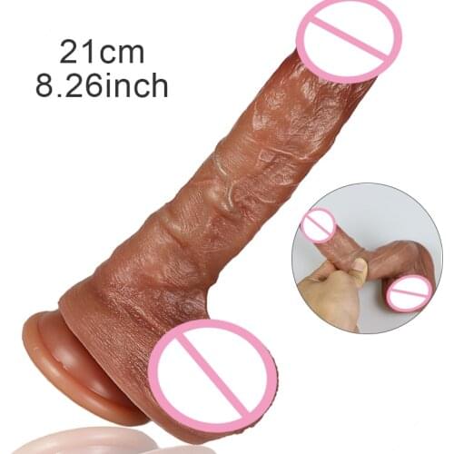 Big Fake Makeup Dick Silicone Females Masturbation Realistic Penis Huge Dildos Adult Erotic Product Sex Tools for Women Lesbian