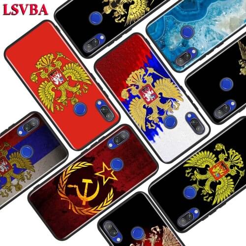 Russia Flag national emblem for Xiaomi Redmi 10X Pro 5G 9C 9A 9I 9T 9 GO K30S Ultra K20 8A 8 7A 7 S2 6A 6 5 5A 4X Pro Phone Case