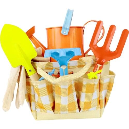 Kids Garden Tool Set Toy Educational Blocks Shovel Trowel For Children Gift