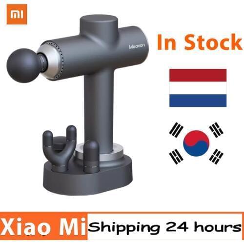 2020 New Xiaomi Mi Meavon 3200r/min Body Massager Electric Smart Double Mode Fascia Gun Silicone Head Deep Massage For Home Gym
