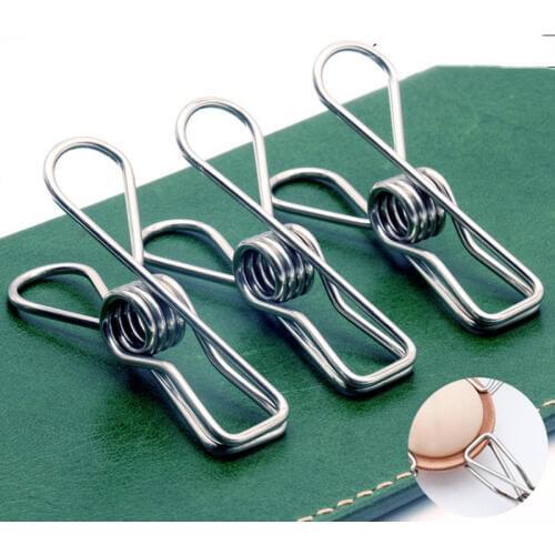10 Pcs Stainless steel Fixed clip DIY accessories for handmade leather goods Leather positioning Clip Clothes Pegs