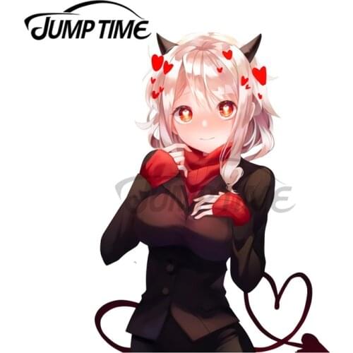 JumpTime 13 x 6.8cm Lust Demon Girl Modeus Helltaker Anime Decal Laptop Windshield Funny Car Stickers Waterproof Car Styling