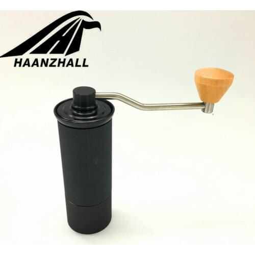 HAANZHALL 45MM Manual Coffee grinder Stainless steel Burr grinder Conical Coffe bean miller Manual Coffee Milling machine