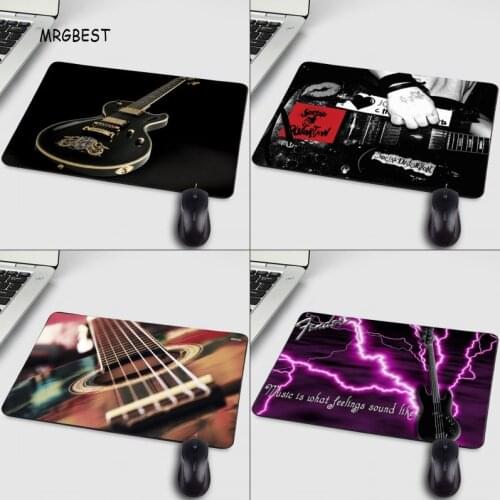 MRGBEST For Tablet Gamer Gaming Player Hadsome Cool Music Lover Guitar Bass Pattern Printing A Mousepad Desktop Mouse Mat Pad