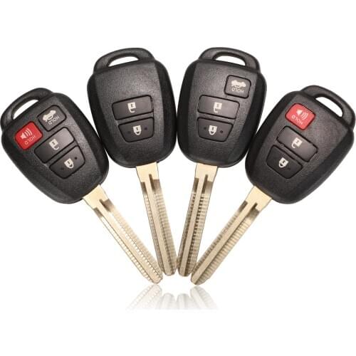 Kutery 2/3/4 Buttons Replacement Remote Car Key Shell Case Fob For Toyota CAMRY Corolla RAV4 Prius TOY43 Blade