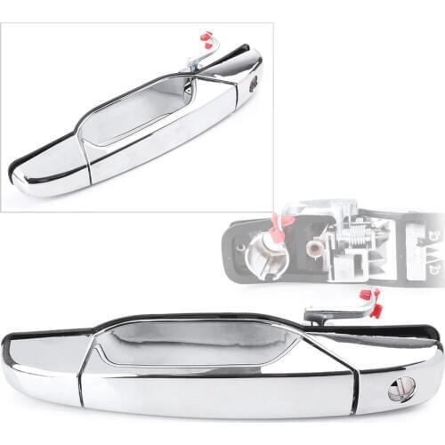 LUCKMART Car Auto Front Left Side Exterior Outer Door Handle Suitable For Chevy Tahoe GMC Yukon Sierra Denali Xl 2007-2013Chrome