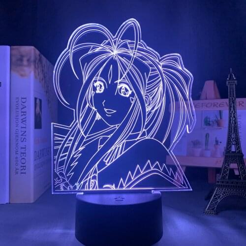 Oh My Goddess Belldandy Led Night Light for Bedroom Decor Birthday Gift Nightlight Anime Table 3d Lamp Belldandy Oh My Goddess