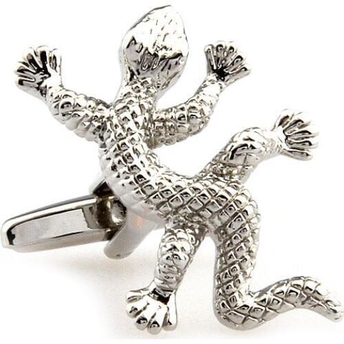 Lepton Copper Animal design cuff links custom 3 pairs House lizard design man cufflink for gift ,wholesales Free Shipping