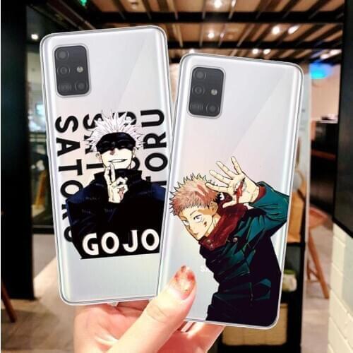 Japan Anime Jujutsu Kaisen Gojo Satoru Soft silicone Cases For Samsung Galaxy S7 S8 S9 Plus S10 S20 Plus S20 Ultra Cover Coque