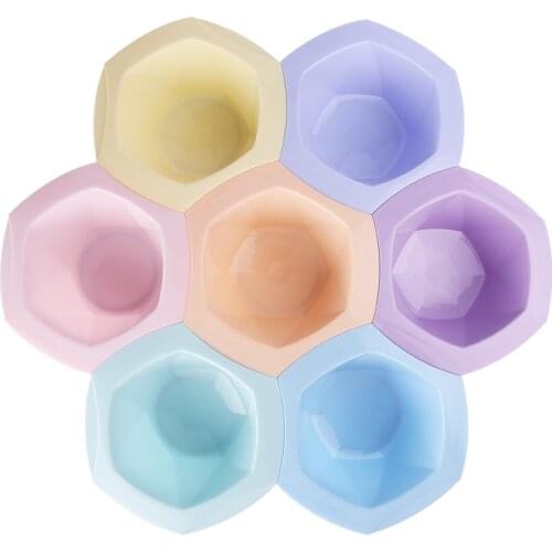 Barber Shop Accessories Tinting Bowl Mix Match Rainbow Tint Bowl Pack 7 PCS Hair Salon Tools