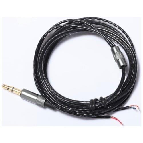 2019 New 1.2M High Qulity silver-coated copper wire Earphone Maintenance Wire for DIY Replace Headphone Cable 3.5mm Audio Cable
