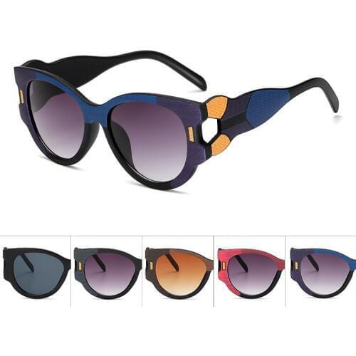2018 New Large Frame Black Women Sunglasses 5 Colors Fashion Oval Sun Glasses Female Retro Luxury Big Ladies Sunglasses AACJ01