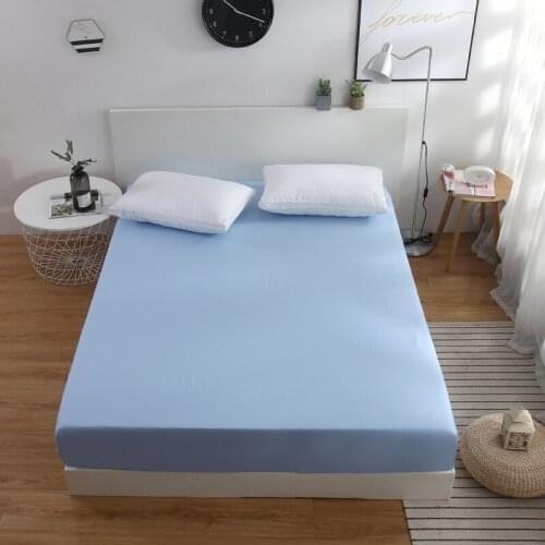 Pure Color Mattress Cover Sheet Sofa Cover Breathable Thickening Hypoallergenic Queen Mattress Protective Sheet Sheet Bed Cover