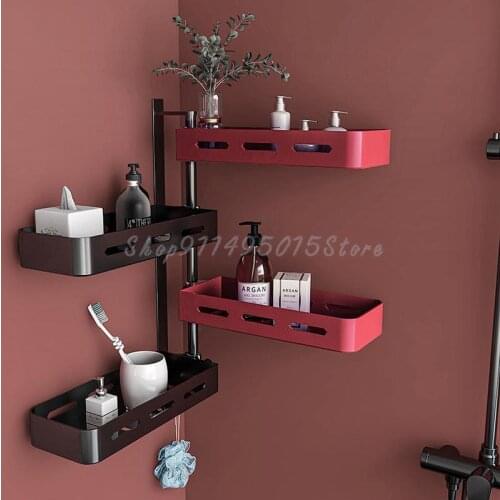 Toilet Shelf Bathroom Cosmetic Vanity Free Punch Vanity Sink Light Luxury Toilet Storage Rack