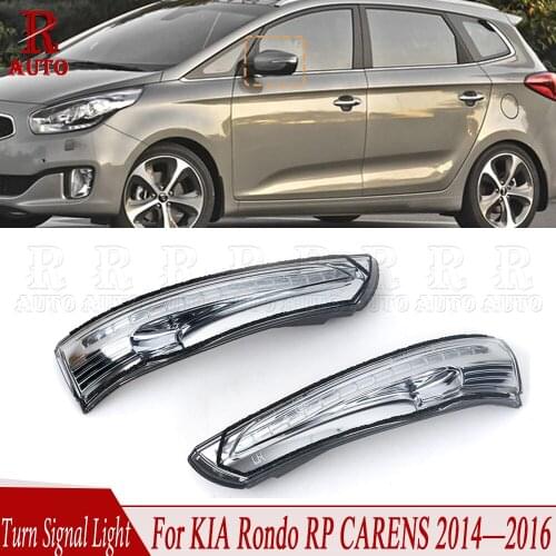 R-AUTO LED Rearview Mirror Turn Light Signal Lamp Car Left Right Indicator Light For KIA Rondo CARENS 2014 -2016 87614-A4000