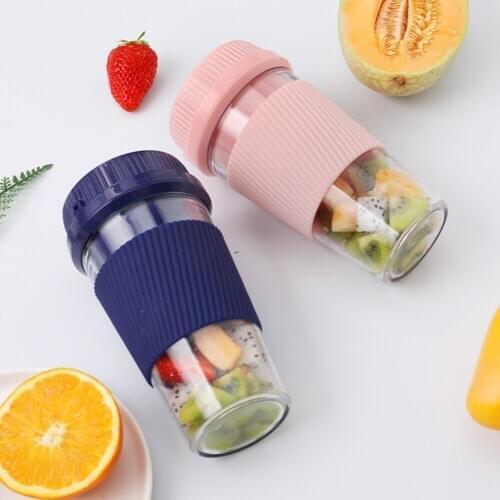 300ml Mini Portable Electric Fruit Juicer USB Rechargeable Smoothie Maker Blender Machine Sports Bottle Juicing Cup Dropshipping