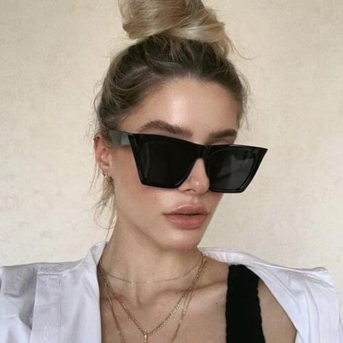 2020 Women Big Frame Shades Oversized Sunglasses Square Brand Designer Vintage Men Fashion Sun Glasses Oculos De Sol UV400
