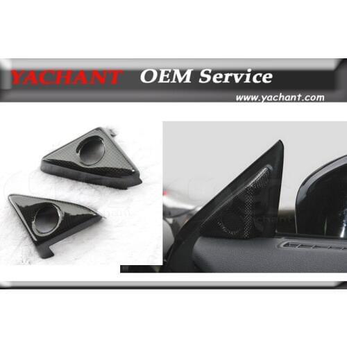 Car Styling Dry Carbon Fiber Plain Weave Glossy Finish Trim Fit For 08-15 R35 GTR RHD & LHD RSW Style Door Mirror Inner Panel