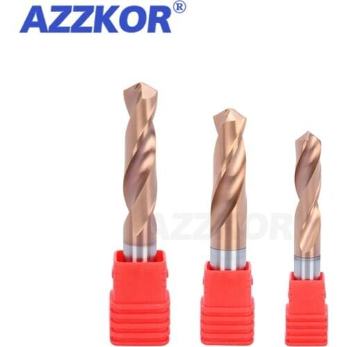 Carbide Alloy 3D Drill Tungsten Steel Super Hard Stainless Twist Bit Straight Handle Solid Interval Bronze For CNC Lathe Machine