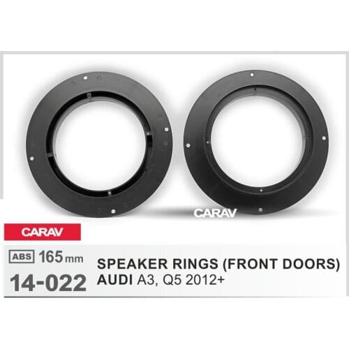 2pcs/set Universal Car Speaker Adapter Bracket Plate ABS Automobiles Speaker Bracket forAUDI A3, Q5 2012+ CARAV 14-022