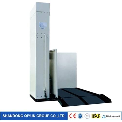 Qiyun 1.7m Height 150kg Loading Capacity Vertical Wheel Chair Lift free-barrier elevator for Disabled Person