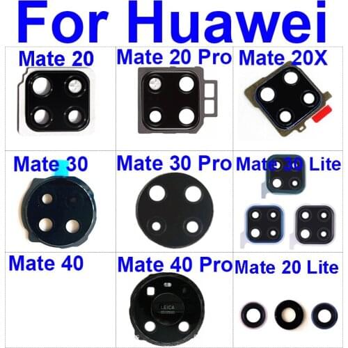 Rear Back Camera Glass Lens For Huawei Mate 20 Pro X 20X Camera Glass Lens Cover With Adhesive Sticker Repair Repalcement